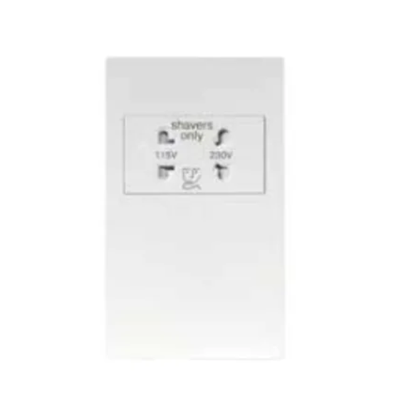 MK Aria 雅緻系列(白色) 110V/230V鬚刨插座