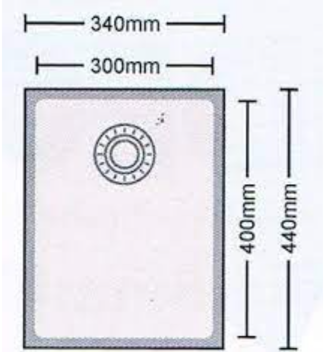 Idecor 不銹鋼平邊星盆(U1141) 440mm x 340mm x 203mm