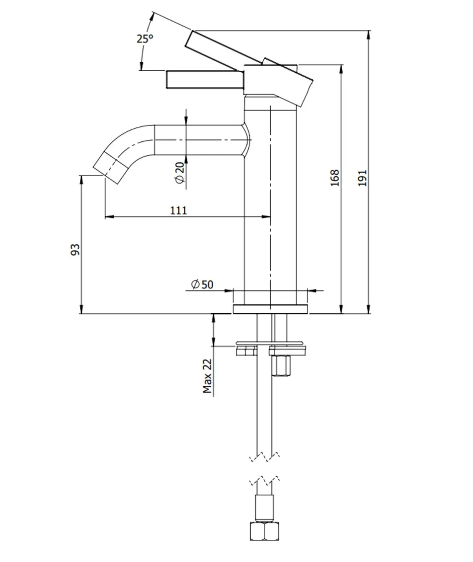 Remer MC12 Metrica 面盆龍頭 鍍鉻色
