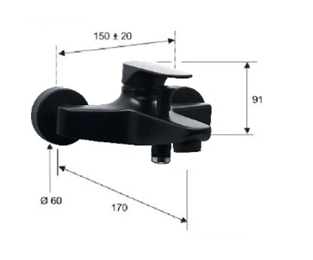 Remer Class Line Black 龍頭套裝 2+3 L11LXLNO+L05NO 黑色