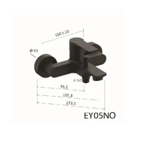 Remer Energy Black 龍頭套裝 1+3 EY11NO+EY05NO 黑色