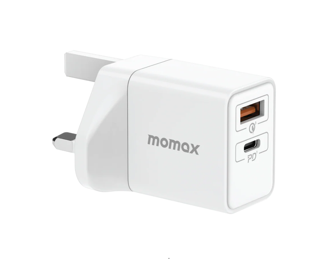Momax ONEPLUG 25W雙輸出快速充電器 (Model No. UM56UKW)