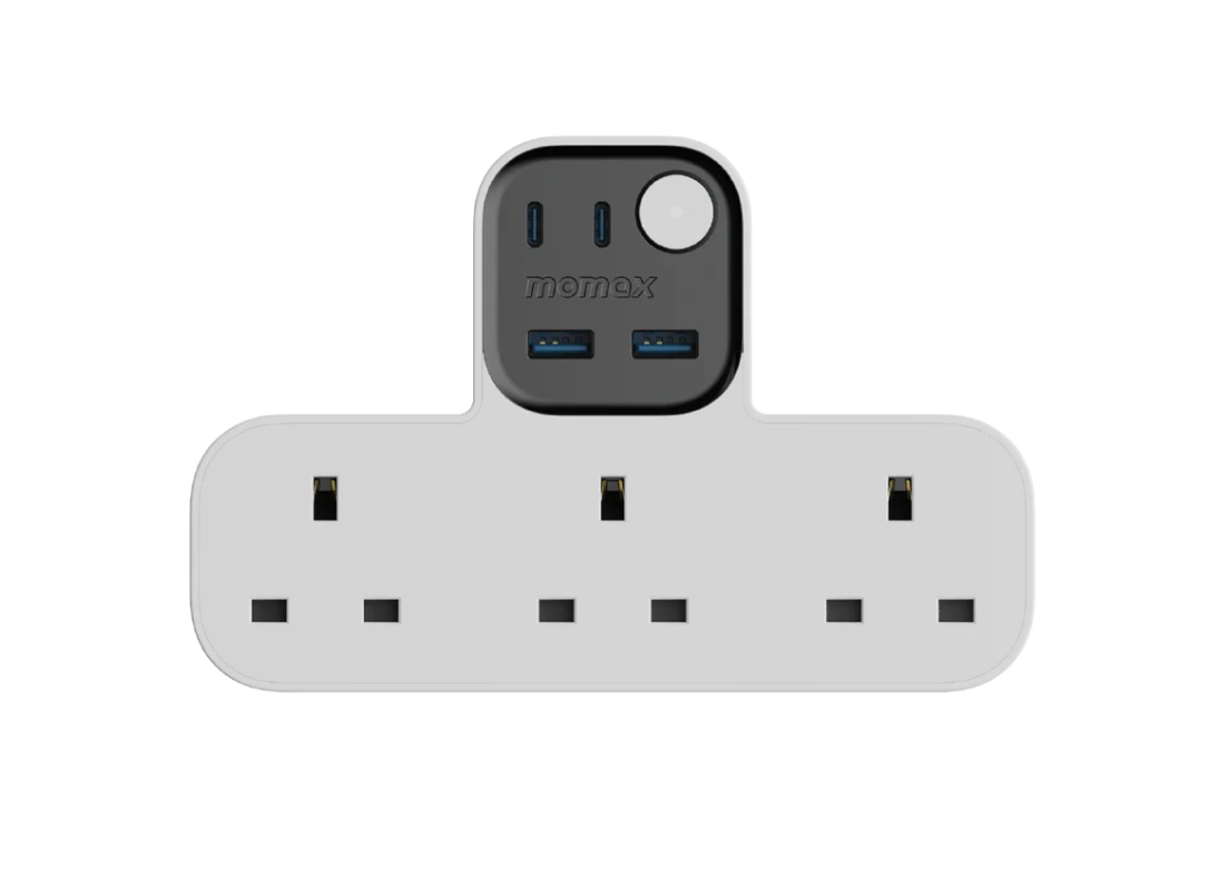 Momax USB + 3口T型插座