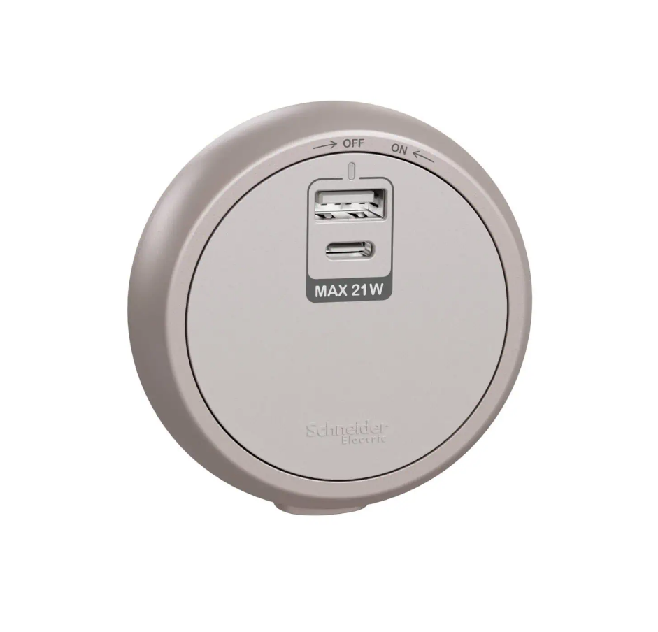 Schneider 施耐德 – Easy series 21W Type A+C USB 插座模組