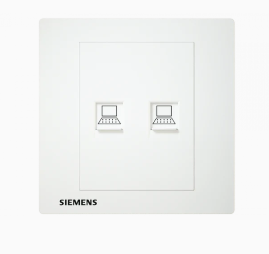 西門子 DELTA®relfa - RJ45雙位 CAT6電腦插座