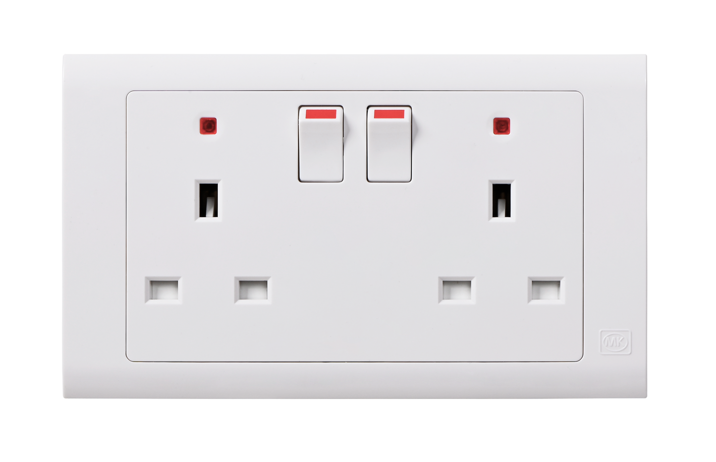 MK Essentials 意莎系列 13A有燈有掣兩位插座