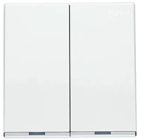 Legrand Galion逸景 白 兩位20A雙極開關掣帶LED燈