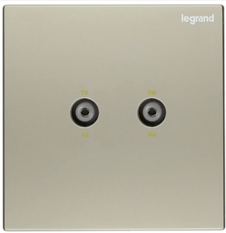 Legrand Galion逸景 香檳金 兩位TV/FM面板