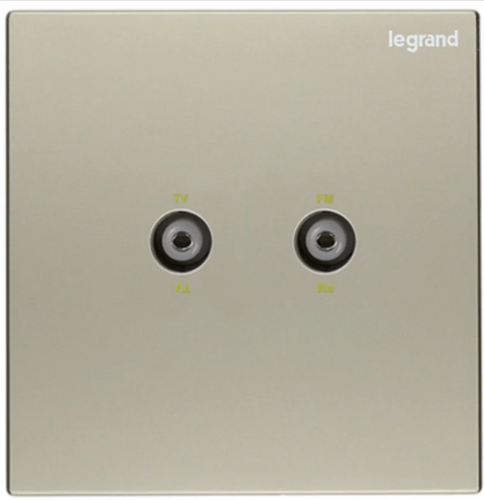 Legrand Galion逸景 香檳金 兩位TV/FM面板
