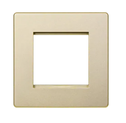 MK Aria 雅緻系列(太空金) 兩位電話RJ11/電腦RJ45面板(3類&UTP 6類)