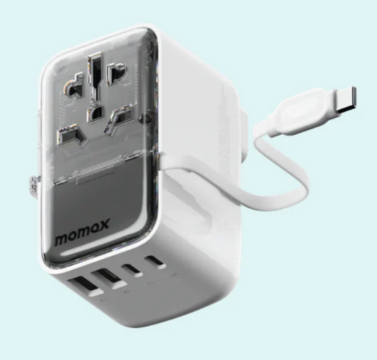 UA21UKW Momax 1-World+ Flow 35W 連USB-C 充電線旅行充電插座 UA21