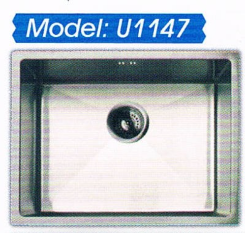 IDECOR 不銹鋼平邊星盆 (U1147) 540mm x 420mm