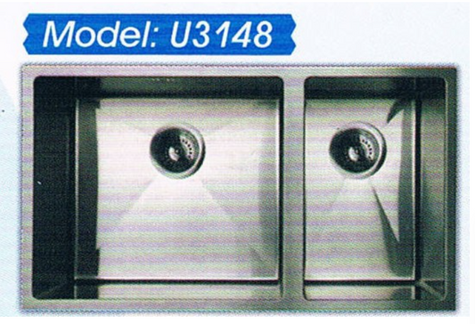 Idecor 不銹鋼平邊星盆 (U3148) 420mm x 780mm