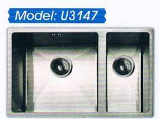 Idecor 不銹鋼平邊星盆 (U3147) 420mm x 680mm