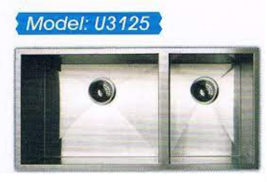 Idecor 不銹鋼平邊星盆 (U3125) 440mm x 880mm