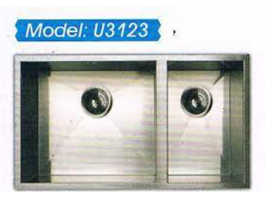 Idecor 不銹鋼平邊星盆 (U3123) 440mm x 780mm