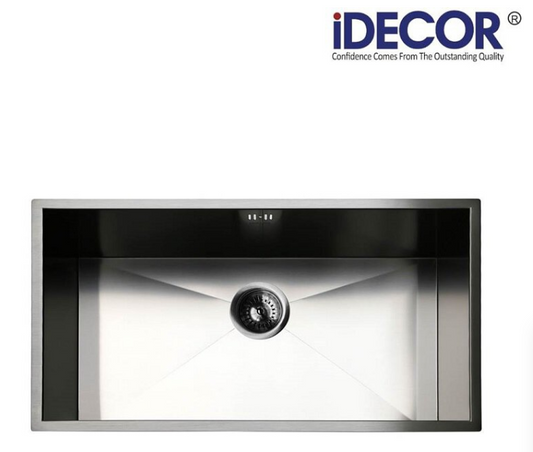 Idecor 不銹鋼平邊星盆(U1125) 740mm x 440mm
