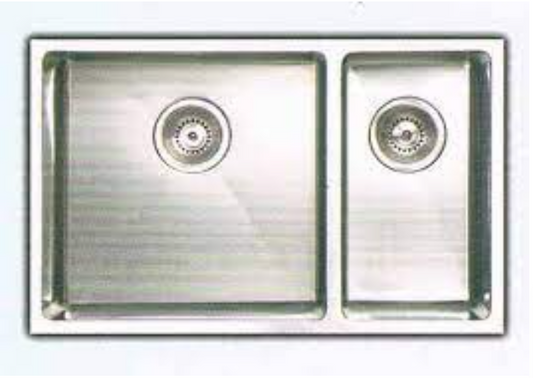 Idecor 不銹鋼枱下星盆(U3084/U3074) 432mm x 690mm