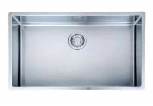 瑞士 FRANKE BOX BXX210-72 不鏽鋼單膽平邊廚盆 760x450x200mm (檯面/底/平頂)