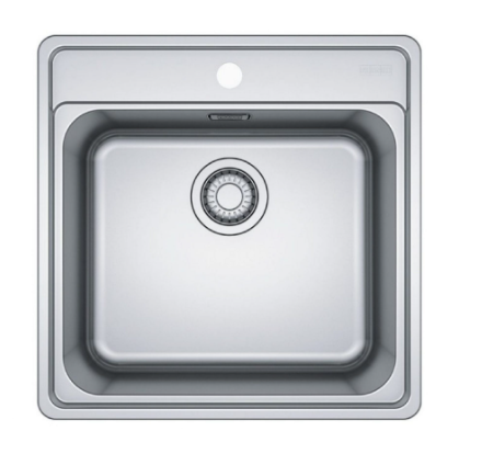 瑞士 FRANKE BELL BCX610-51 不鏽鋼單膽檯面廚盆 510x510x200mm