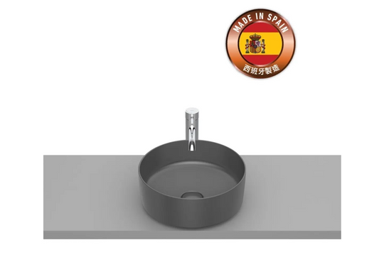 Roca A327523640 Inspira ROUND 檯上盆 370x370x140mm 瑪瑙色
