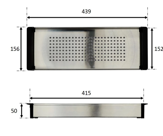 Franke 230-106 (112.0066.060) 滴水盤 439x156x50mm (UBG系列適用)