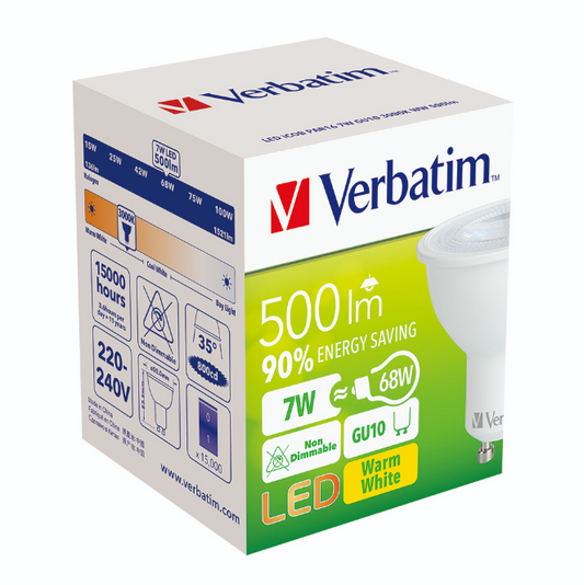Verbatim GU10 射燈膽 7W 士達腳