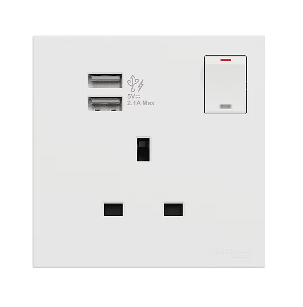 Schneider 奐然AvatarOn C  13A單位有掣插座連Type A USB