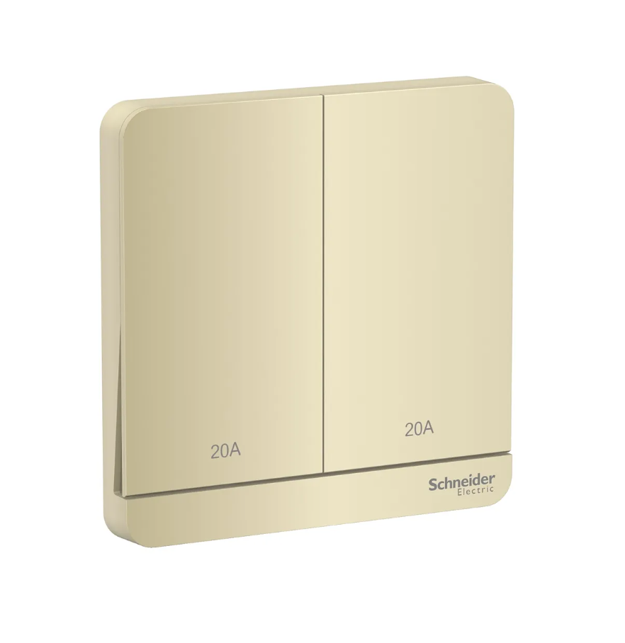 Schneider AvatarOn奐尚 兩位20A雙極開關帶LED燈