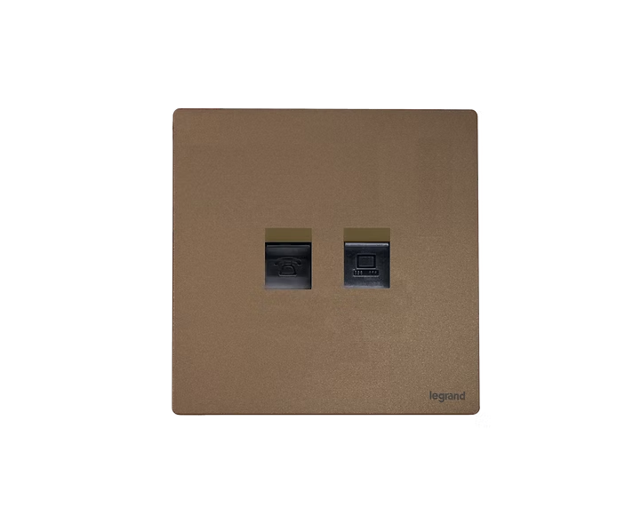 Legrand Mallia Senses RJ45 CAT6＋RJ11 CAT3插座