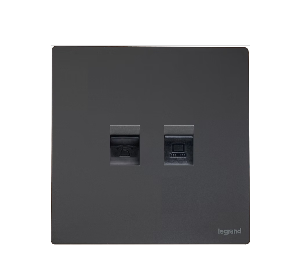 Legrand Mallia Senses RJ45 CAT6＋RJ11 CAT3插座