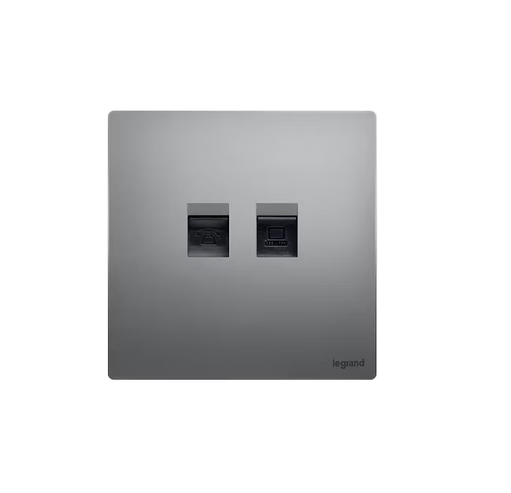 Legrand Mallia Senses RJ45 CAT6＋RJ11 CAT3插座