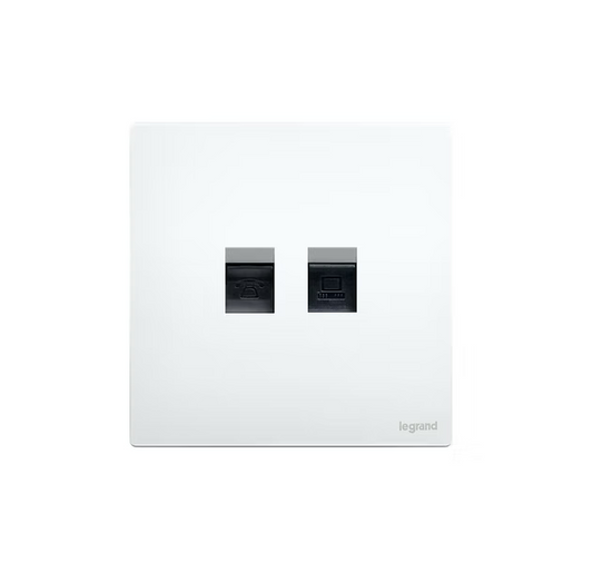 Legrand Mallia Senses RJ45 CAT6＋RJ11 CAT3插座