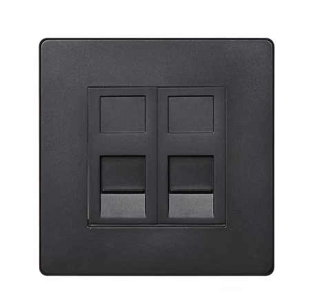 MK Aria 雅緻系列 孖位 CAT5E數據插座