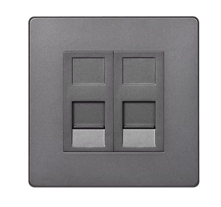 MK Aria 雅緻系列 孖位 CAT5E數據插座