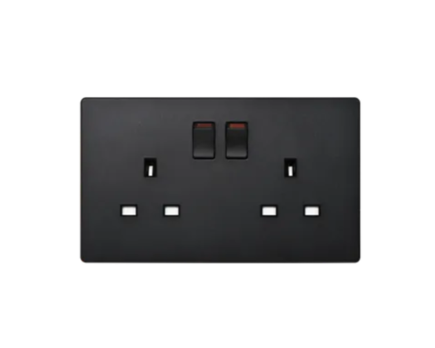 MK Aria 雅緻系列 兩位13A插座帶開關