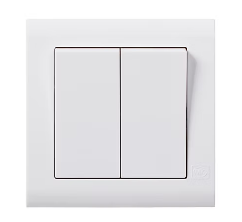 MK Essentials 意莎系列 兩位單控大面開關制