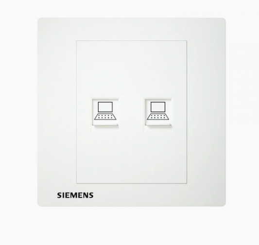 西門子 DELTA®relfa - RJ45雙位 CAT6電腦插座