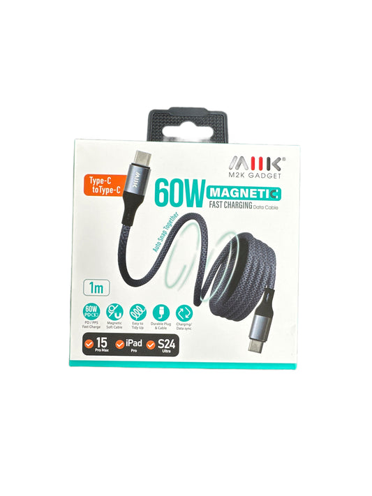 M2K 60W 磁吸線1M Type-C to C