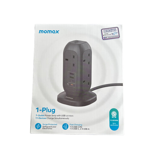 Momax 1-Plug PD20W 2A2C 7位拖板