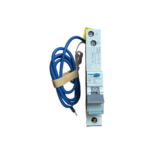 Hager-6ka/單位/漏電斷路器(水氣菲RCBO/老鼠尾)(C curve)