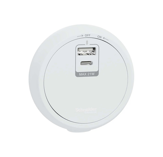 Schneider 施耐德 – Easy series 21W Type A+C USB 插座模組