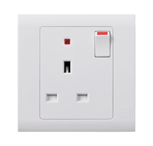 MK Essentials 意莎系列 13A有燈有掣單位插座