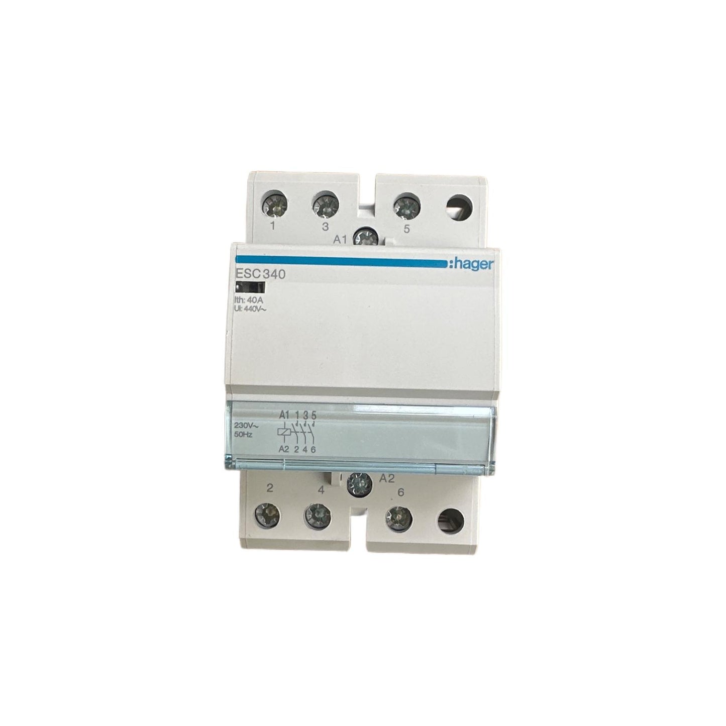 HAGER 40A 3P 索制 3NO, 230V~50Hz (ESC340)