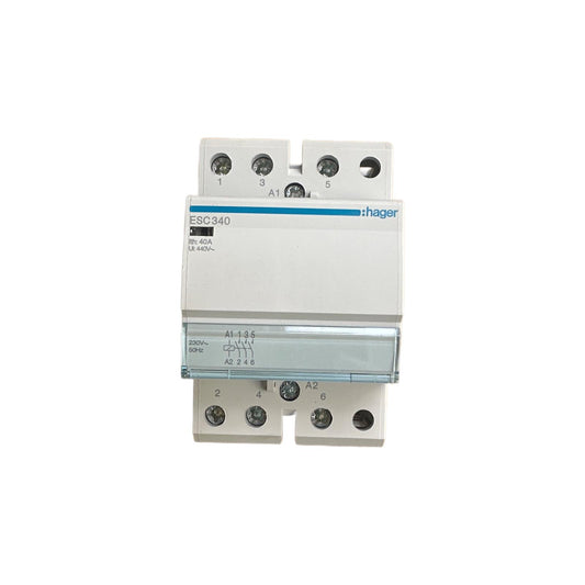 HAGER 40A 3P 索制 3NO, 230V~50Hz (ESC340)